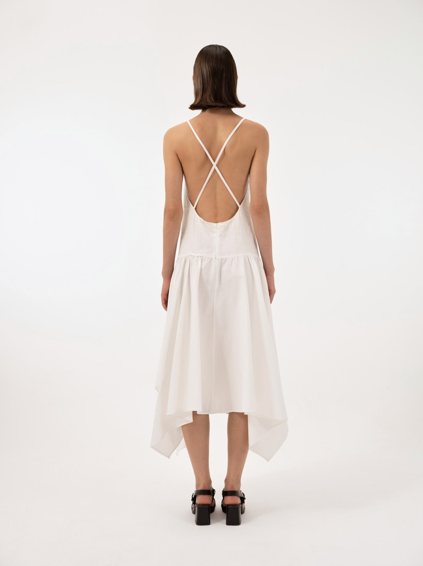 EZRA - Drop Waist Dress With Poplin Skirt ANIM EZRA - Drop Waist Dress With Poplin Skirt ANIM