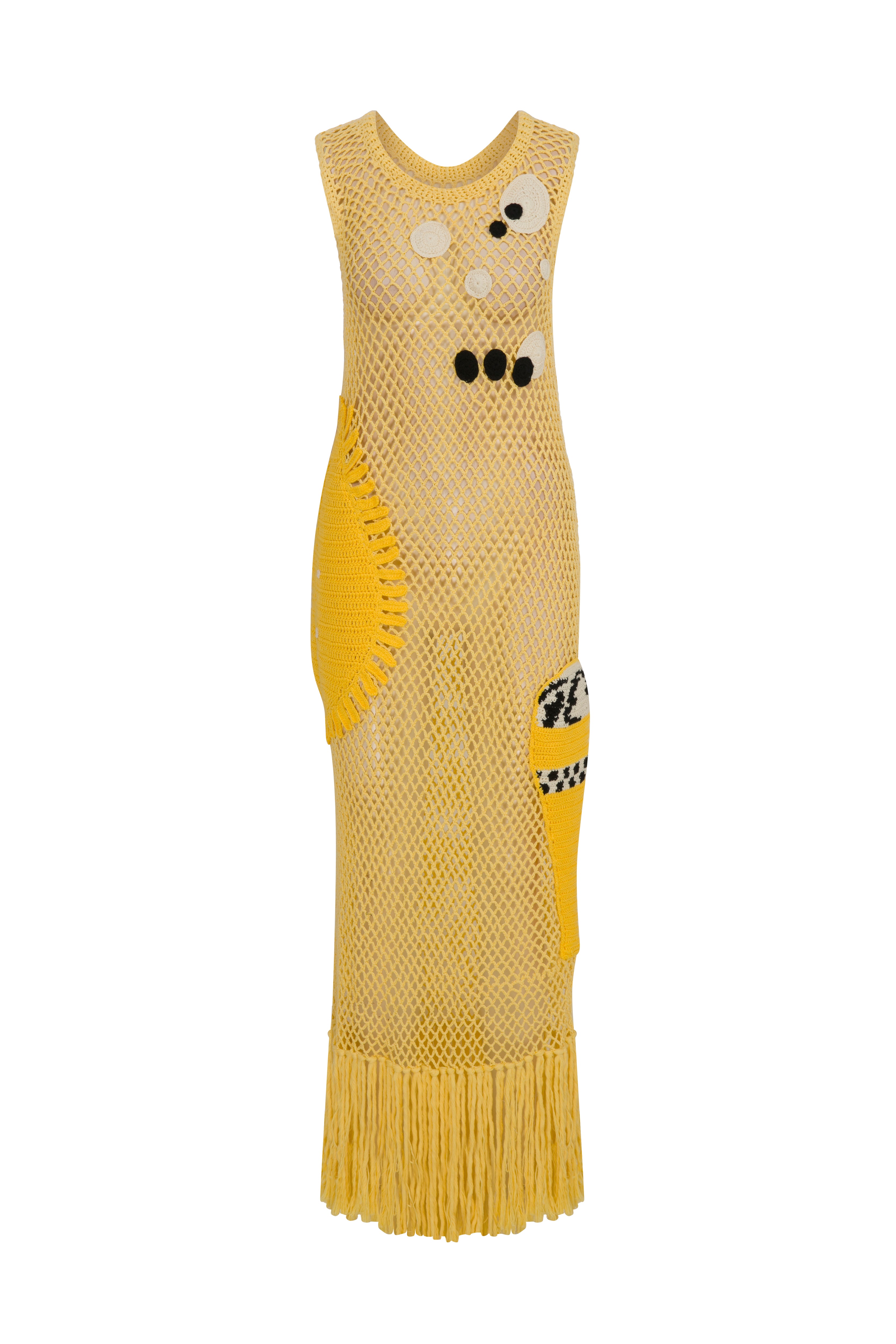AZRA - Handmade Crochet Yellow Maxi Dress – ANIM