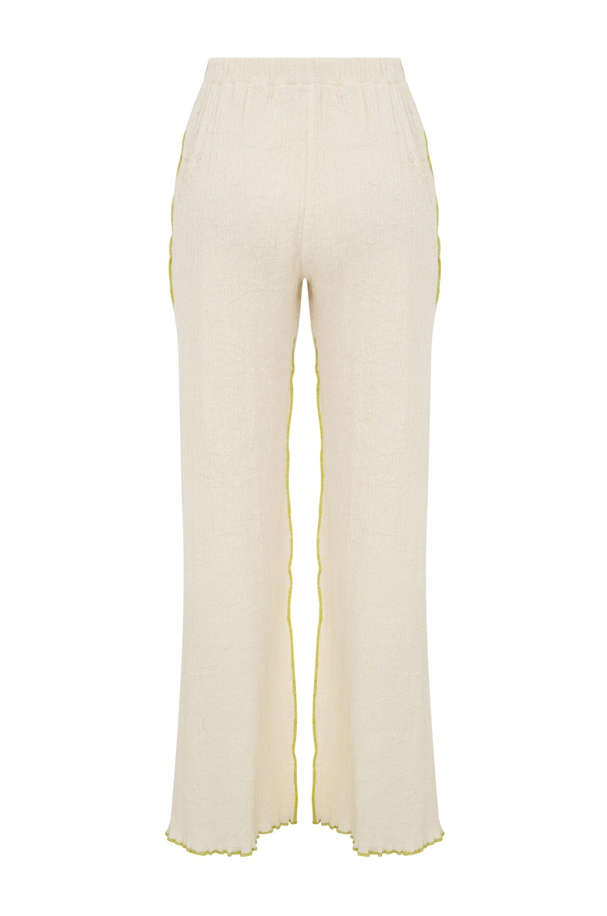【I AM MARI】Creamy Banding Slacks Pants Creamy Pants – iam