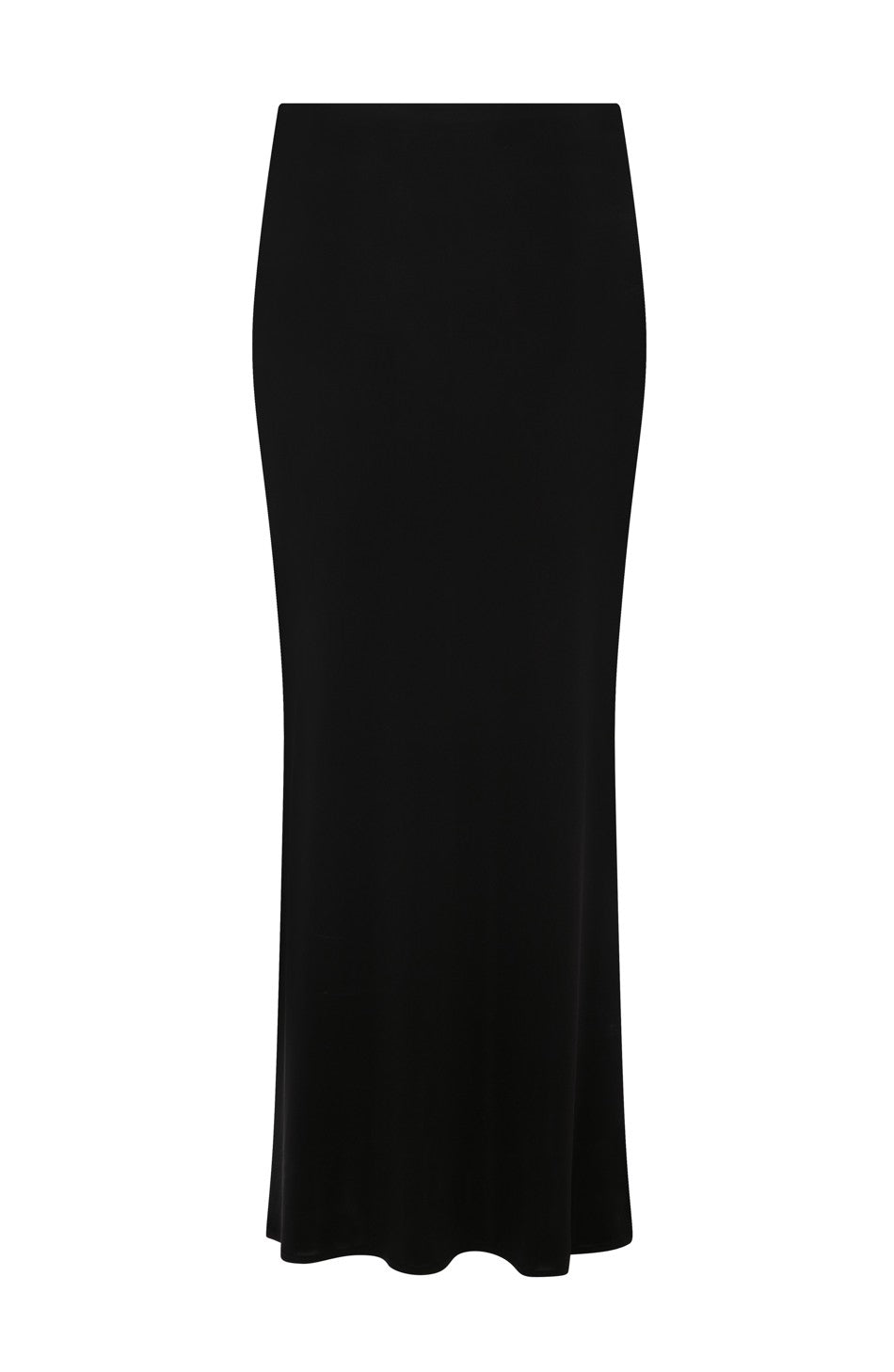 MIDNIGHT - Viscose Maxi Black Skirt – ANIM