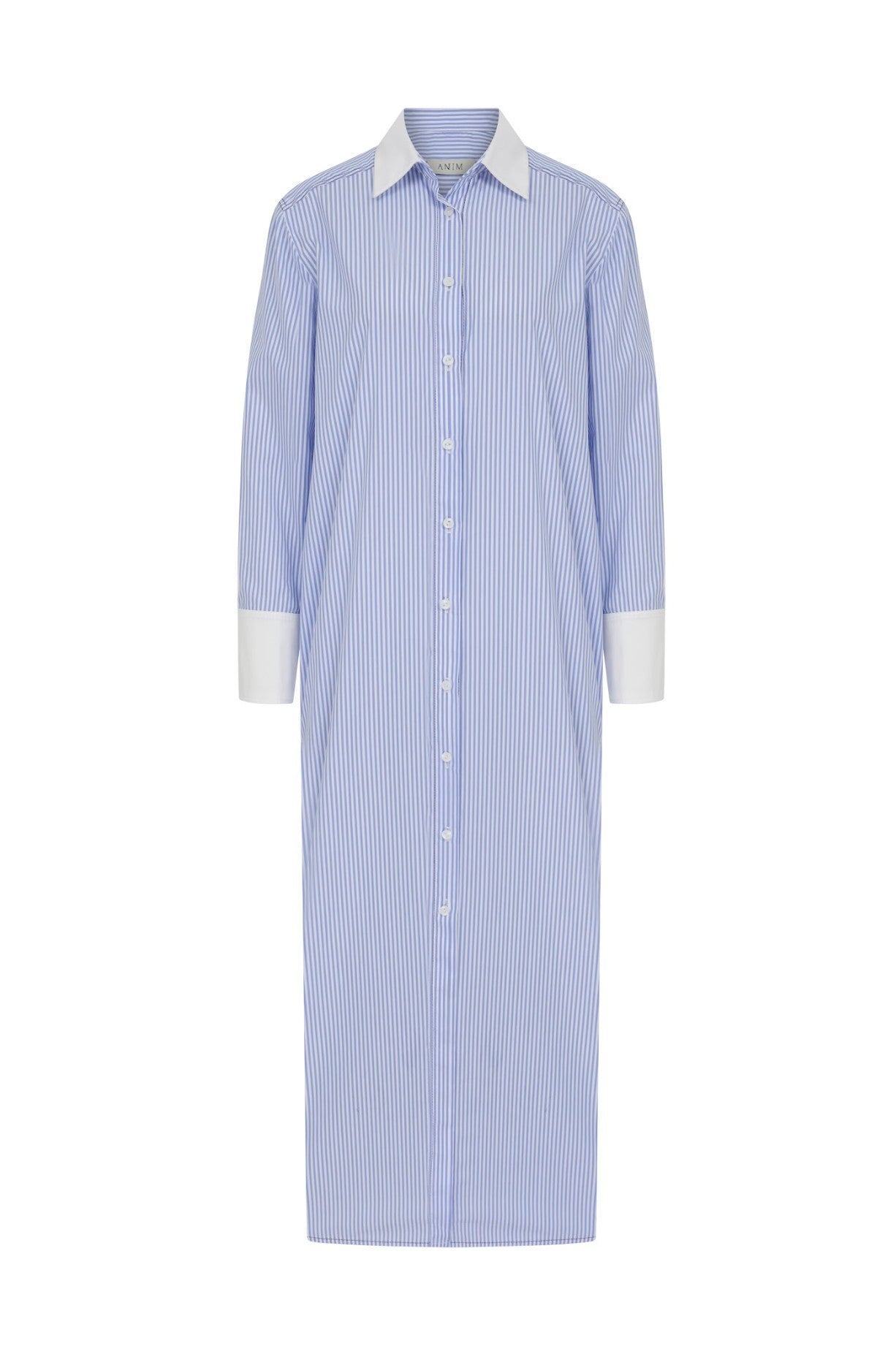MILA - Striped Dress With White Collar And Cuff Detail ANIM MILA - Striped Dress With White Collar And Cuff Detail ANIM